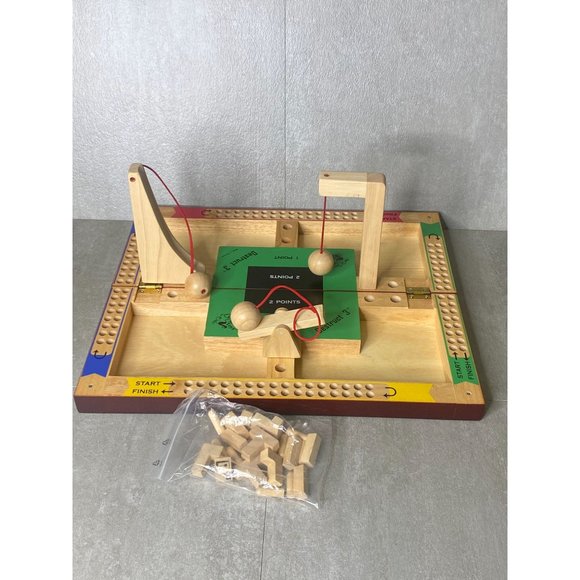 Uncle Skunkle Destruct 3 Wooden Demolition Game Wood Folding Case Complete - Picture 2 of 8